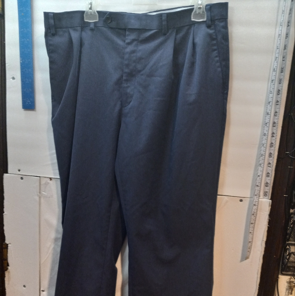 Ralph Lauren Classic Fit Suit Separates Blue 36W x 32L Front & Back Pocket Pants